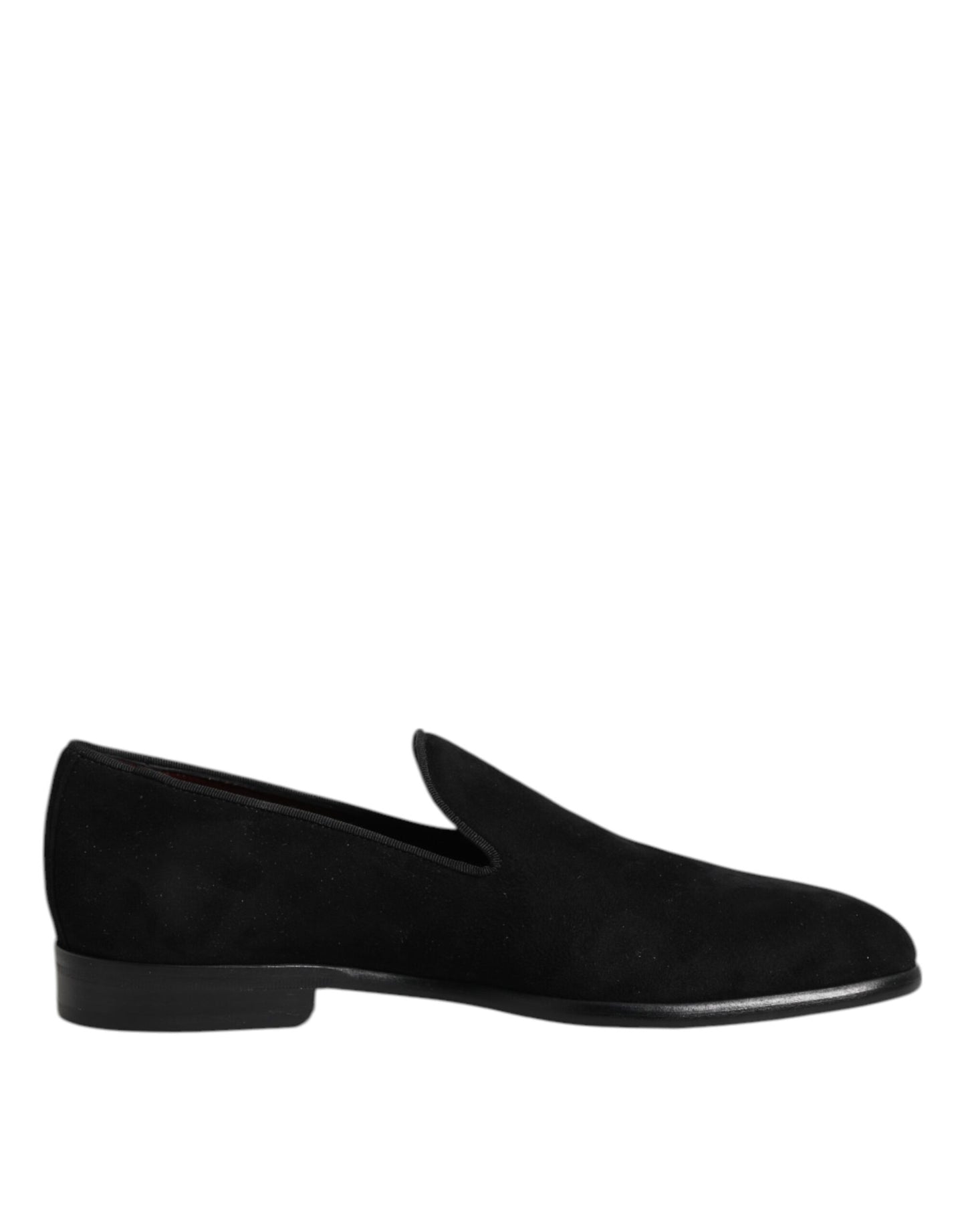 Mocasines Dolce & Gabbana de Ante Negro sin Cordones Zapatos Formales