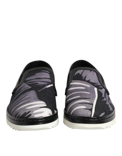 Dolce & Gabbana Zapatillas sin cordones Tropicales Negras para Hombre