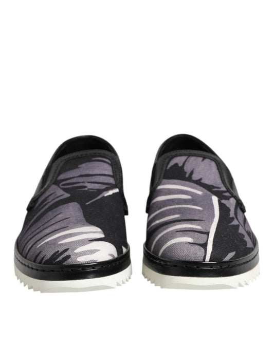 Dolce & Gabbana Zapatillas sin cordones Tropicales Negras para Hombre