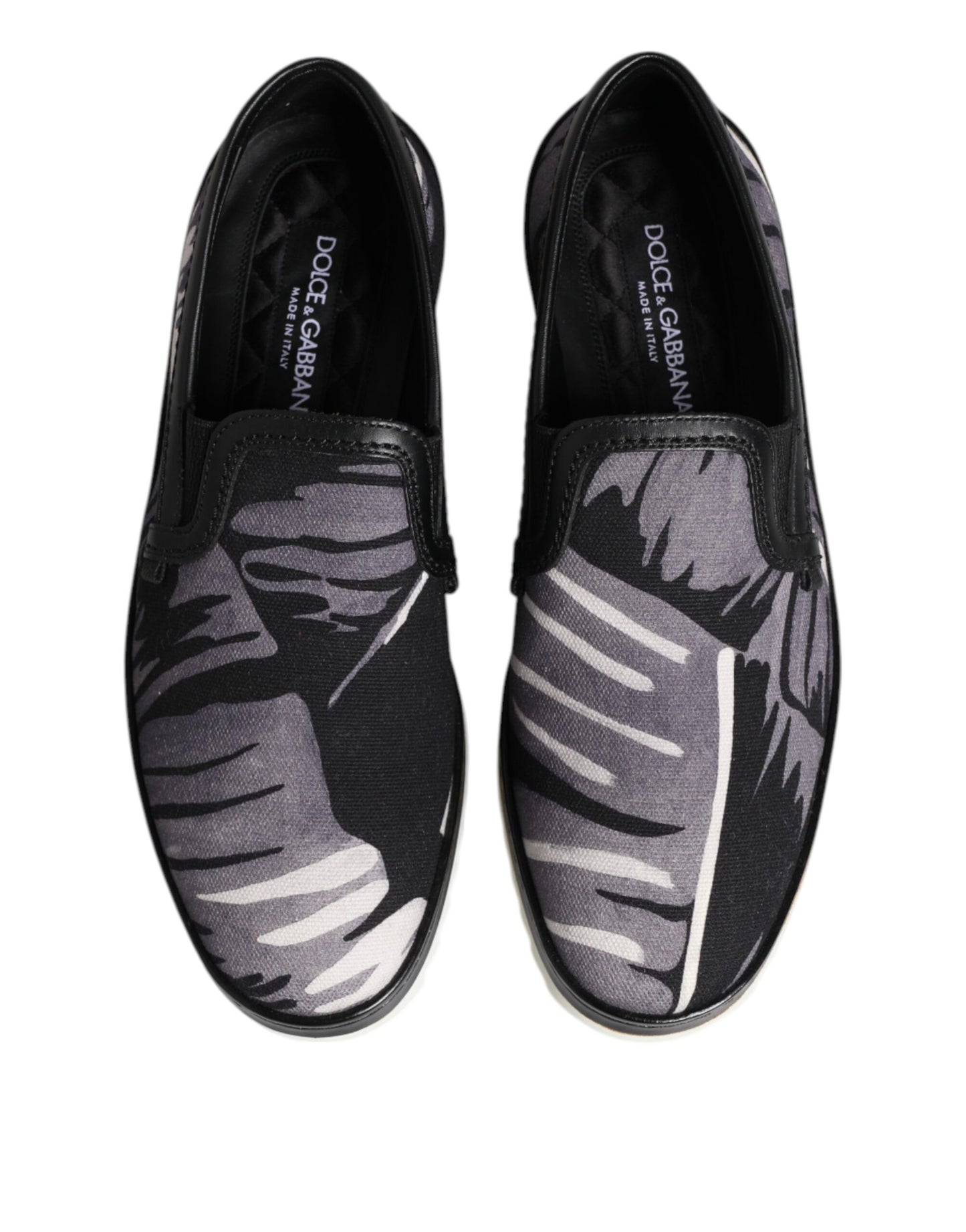 Dolce & Gabbana Zapatillas sin cordones Tropicales Negras para Hombre