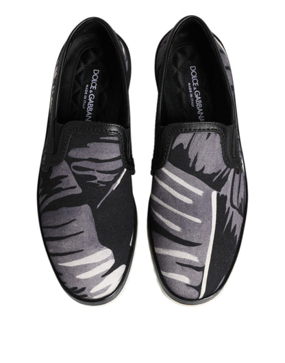 Dolce & Gabbana Zapatillas sin cordones Tropicales Negras para Hombre