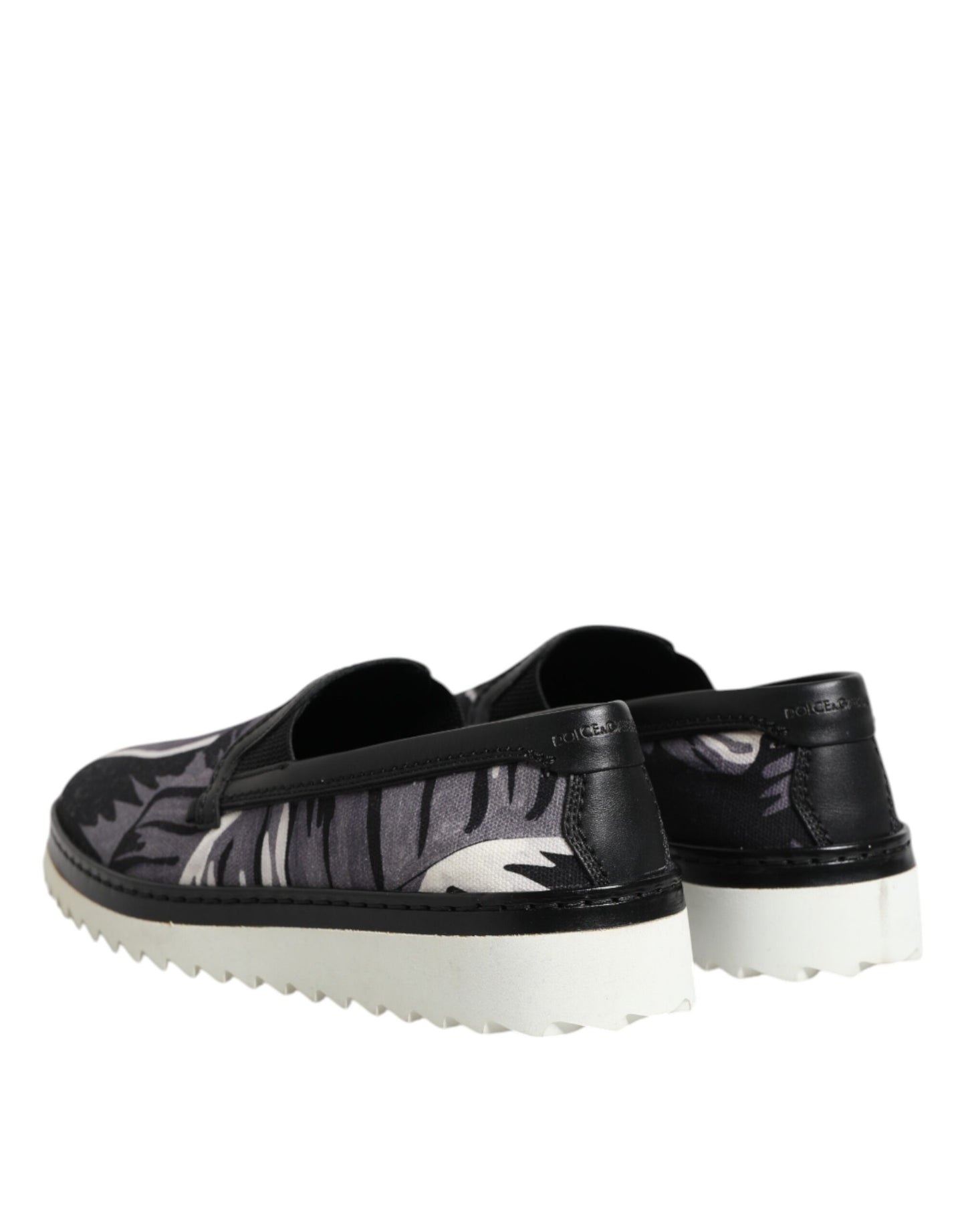 Dolce & Gabbana Zapatillas sin cordones Tropicales Negras para Hombre