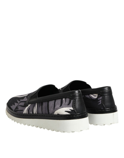 Dolce & Gabbana Zapatillas sin cordones Tropicales Negras para Hombre