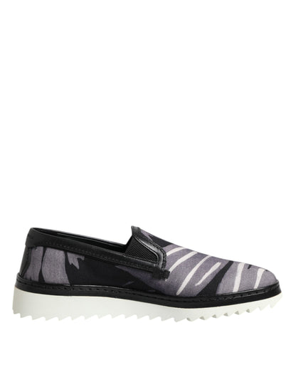 Dolce & Gabbana Zapatillas sin cordones Tropicales Negras para Hombre