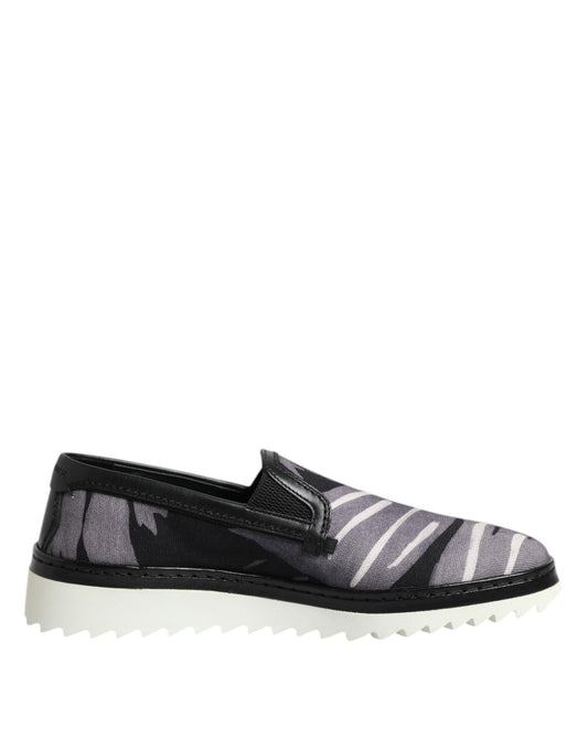 Dolce & Gabbana Zapatillas sin cordones Tropicales Negras para Hombre