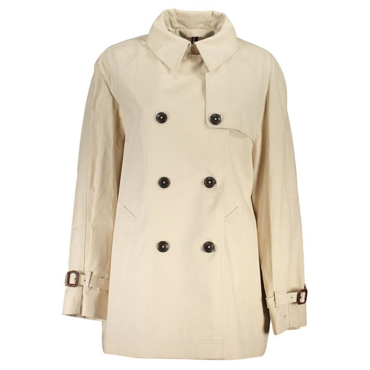 Gabardina de algodón beige para mujer Tommy Hilfiger
