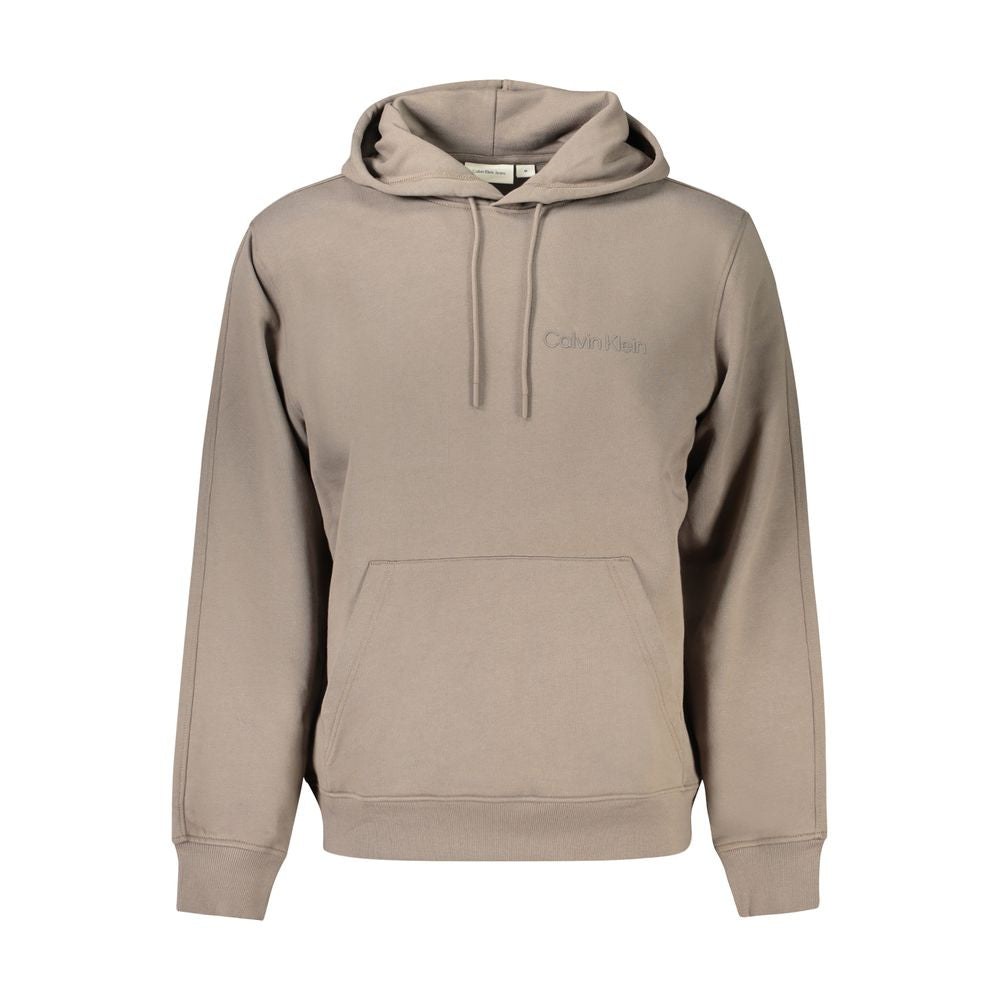 Sudadera con Capucha Calvin Klein Marrone de Algodón para Hombre