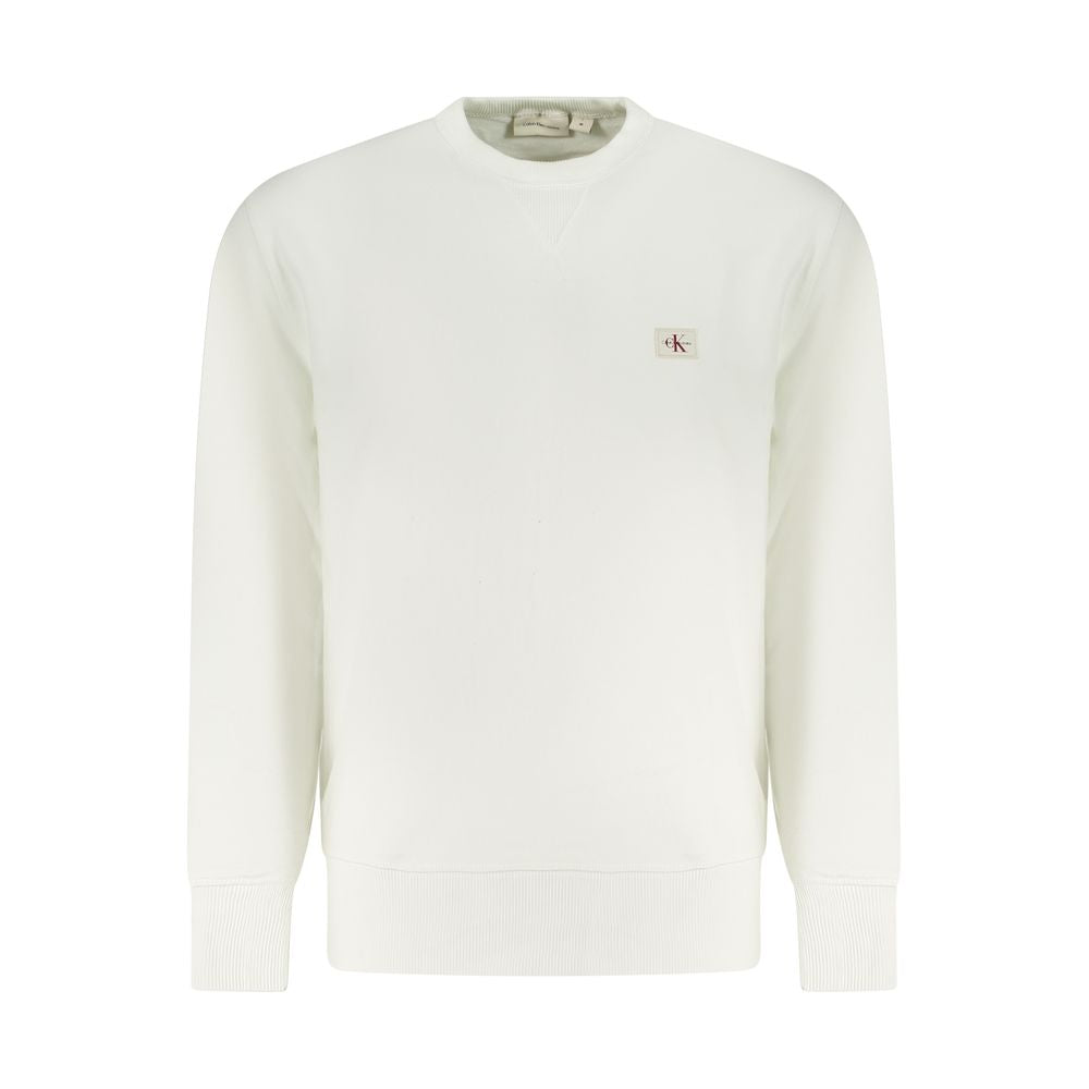 Sudadera de algodón blanca para hombre Calvin Klein