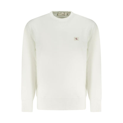 Sudadera de algodón blanca para hombre Calvin Klein