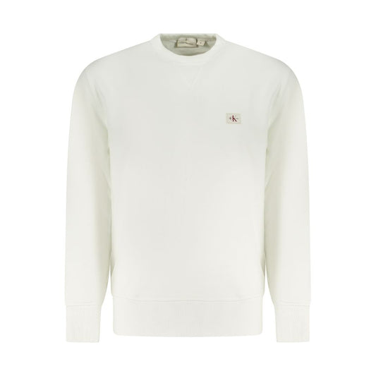 Sudadera de algodón blanca para hombre Calvin Klein