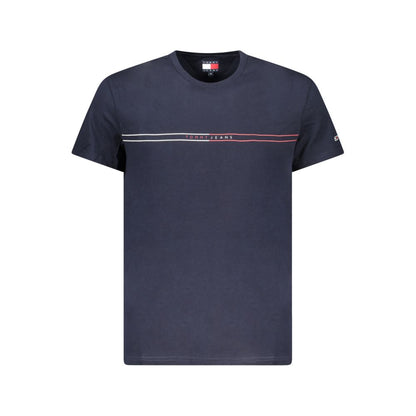 Camiseta de algodón azul para hombre Tommy Hilfiger