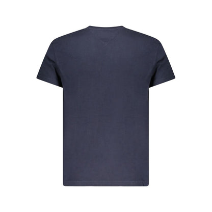 Camiseta de algodón azul para hombre Tommy Hilfiger