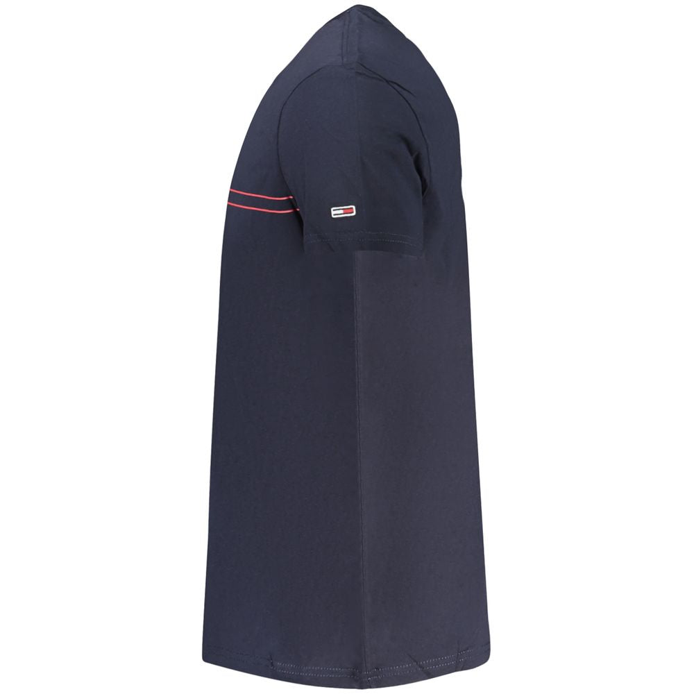 Camiseta de algodón azul para hombre Tommy Hilfiger