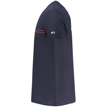 Camiseta de algodón azul para hombre Tommy Hilfiger