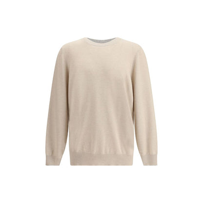 Suéter de cachemira beige Brunello Cucinelli