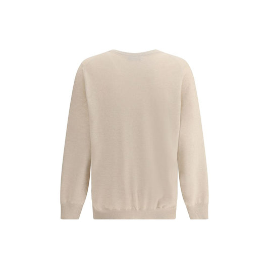 Suéter de cachemira beige Brunello Cucinelli