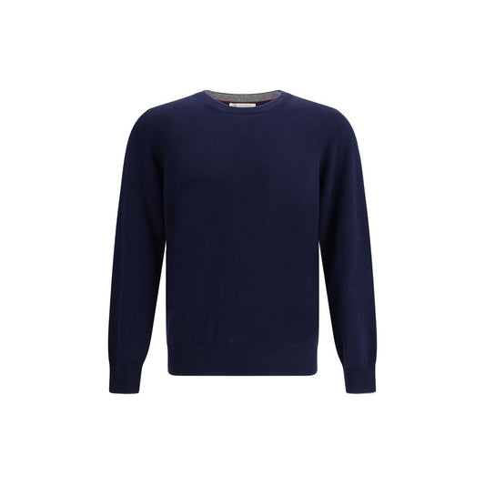 Suéter azul de cachemir Brunello Cucinelli