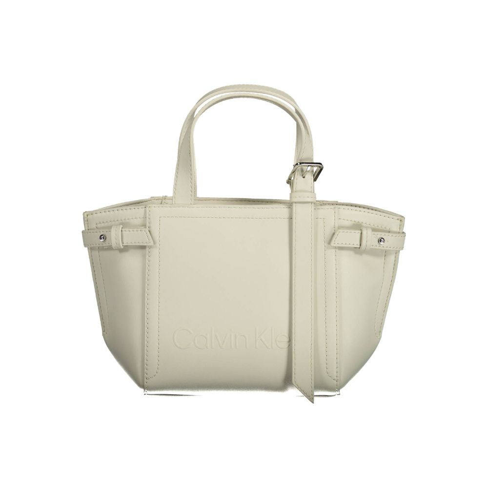 Bolso de mano Calvin Klein Bianco de poliéster para mujer