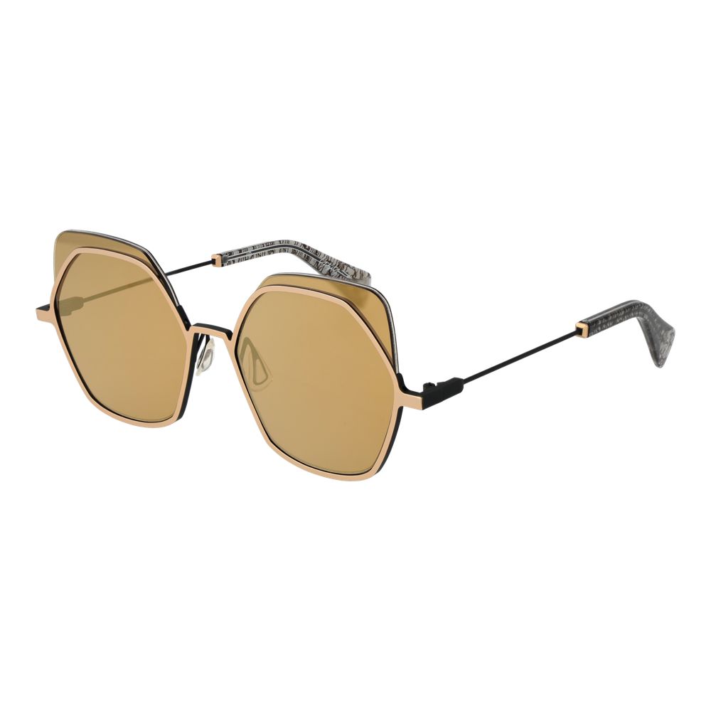 Gafas de sol Yohji Yamamoto de acero inoxidable dorado