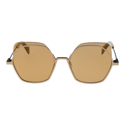 Gafas de sol Yohji Yamamoto de acero inoxidable dorado