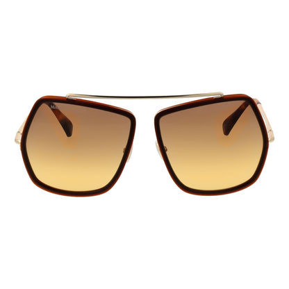 Gafas de sol de metal Max Mara marrones