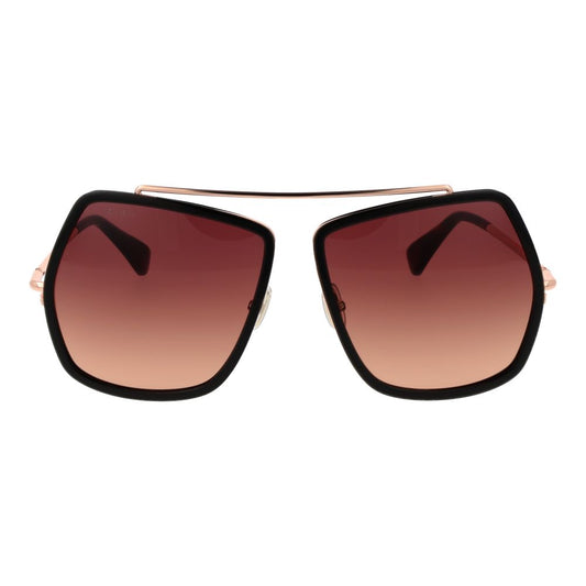Gafas de sol de metal Max Mara marrones