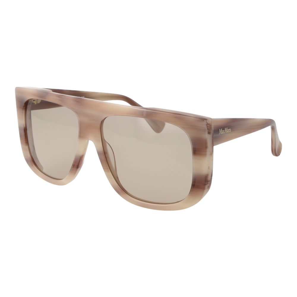 Gafas de sol de acetato beige Max Mara