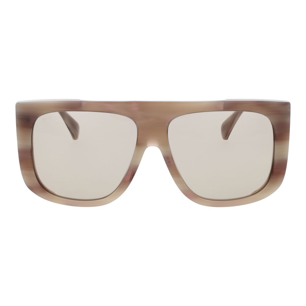 Gafas de sol de acetato beige Max Mara