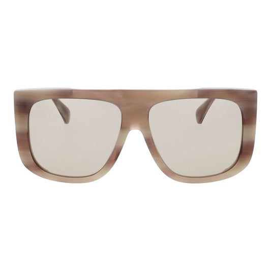 Gafas de sol de acetato beige Max Mara