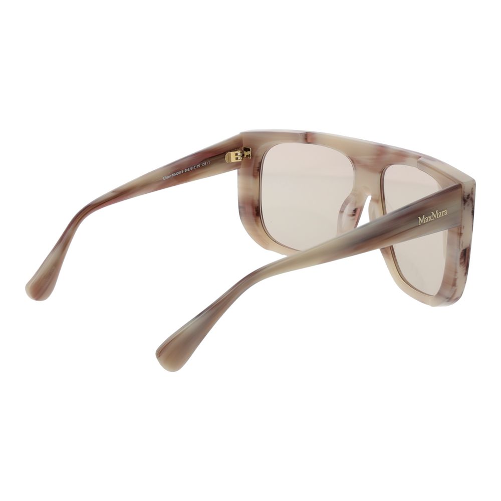 Gafas de sol de acetato beige Max Mara