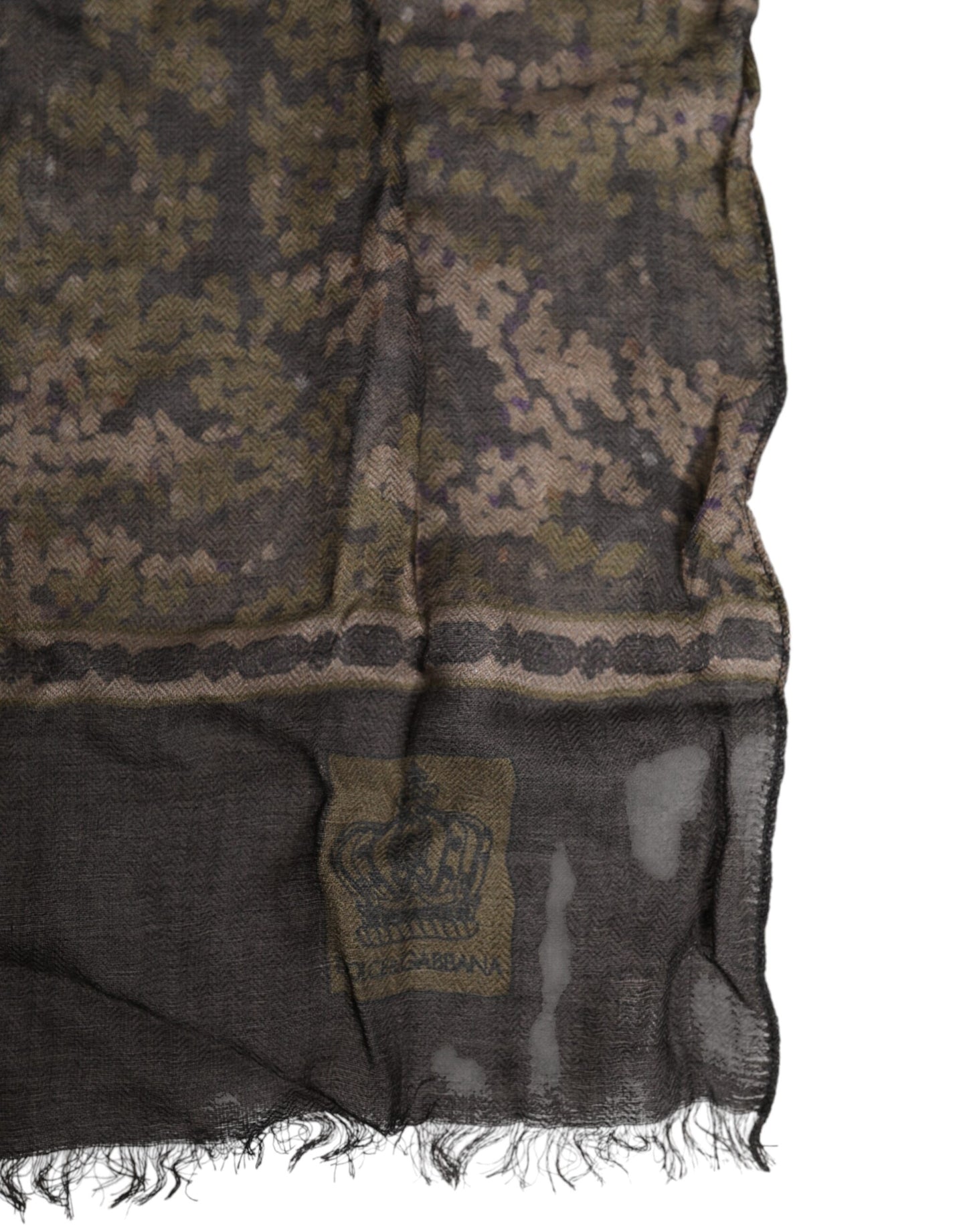 Dolce & Gabbana Braga Cuello Camuflaje Foulard Pañuelo