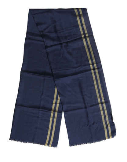 Bufanda tipo chal, calentador de cuello de cachemira azul Dolce & Gabbana