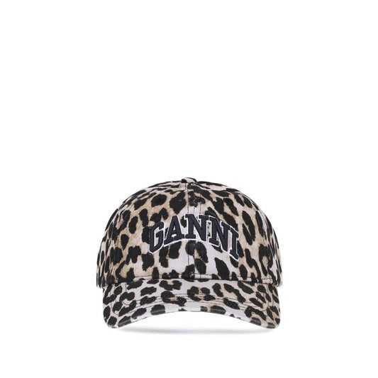 Gorra de algodón multicolor Ganni (gorra de béisbol)