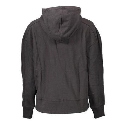 Sudadera con Capucha Calvin Klein de Algodón Negro para Mujer