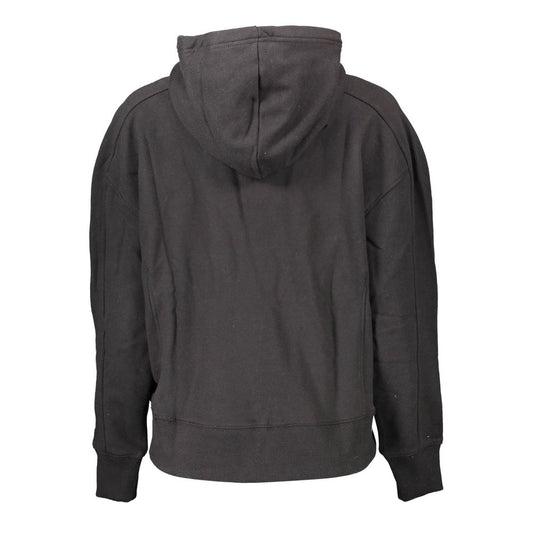 Sudadera con Capucha Calvin Klein de Algodón Negro para Mujer