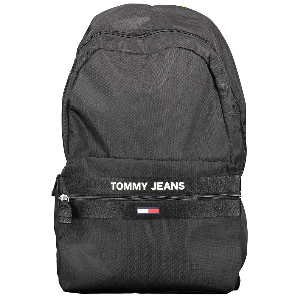 Mochila para hombre Tommy Hilfiger negra de poliéster reciclado