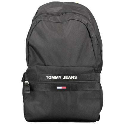 Mochila para hombre Tommy Hilfiger negra de poliéster reciclado