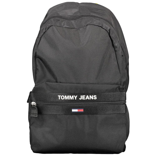 Mochila para hombre Tommy Hilfiger negra de poliéster reciclado
