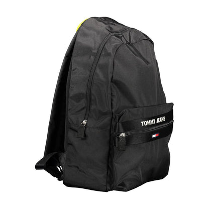 Mochila para hombre Tommy Hilfiger negra de poliéster reciclado
