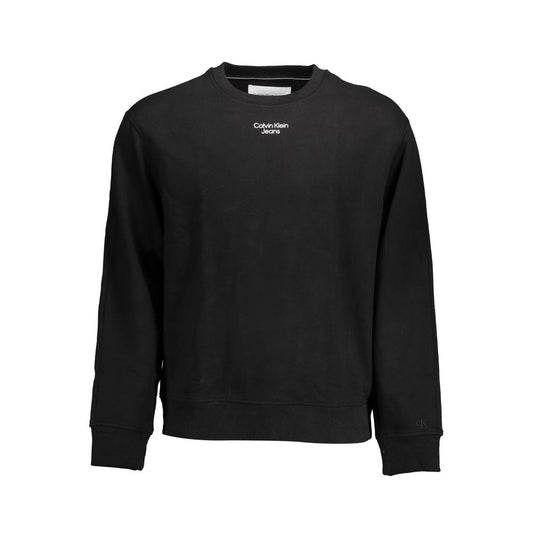 Sudadera de hombre de algodón negro Calvin Klein