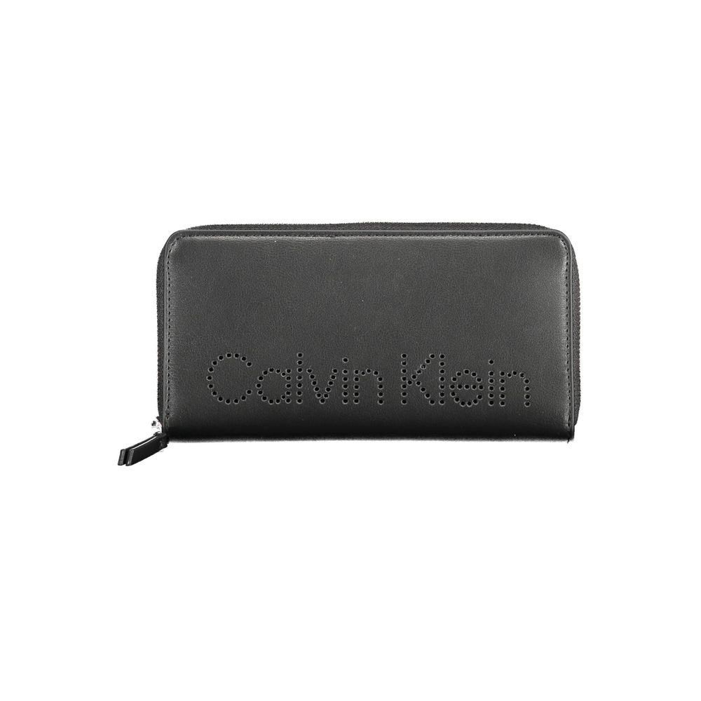 Cartera de mujer de poliuretano negra Calvin Klein
