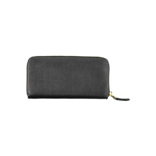 Cartera de cuero negro para mujer Ralph Lauren