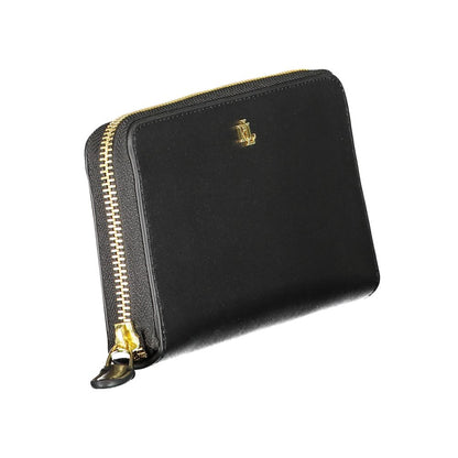 Cartera de cuero negro para mujer Ralph Lauren