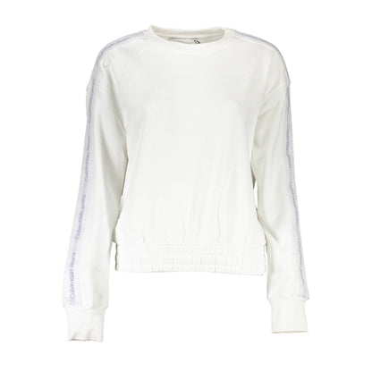 Sudadera de algodón blanca para mujer Calvin Klein