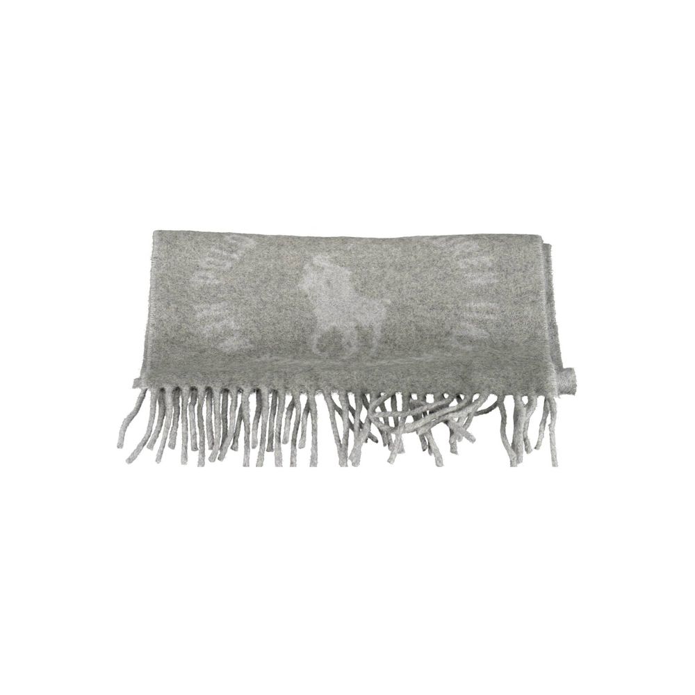 Bufanda de hombre de lana gris de Ralph Lauren