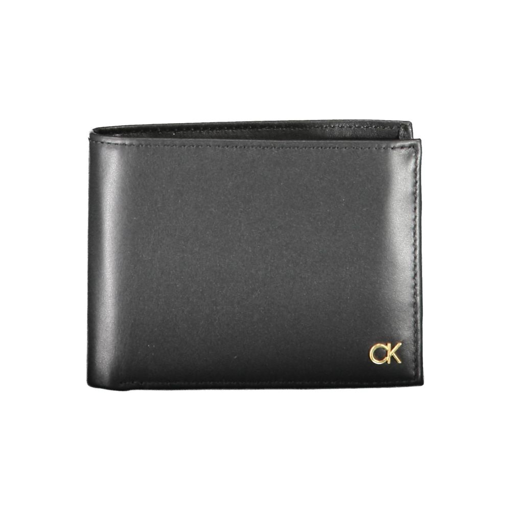 Portefeuille Calvin Klein en cuir noir pour homme
