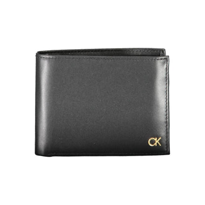 Portefeuille Calvin Klein en cuir noir pour homme
