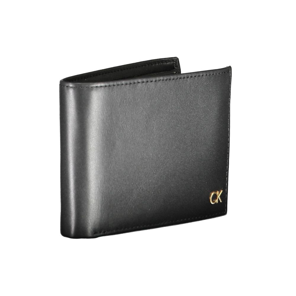 Portefeuille Calvin Klein en cuir noir pour homme