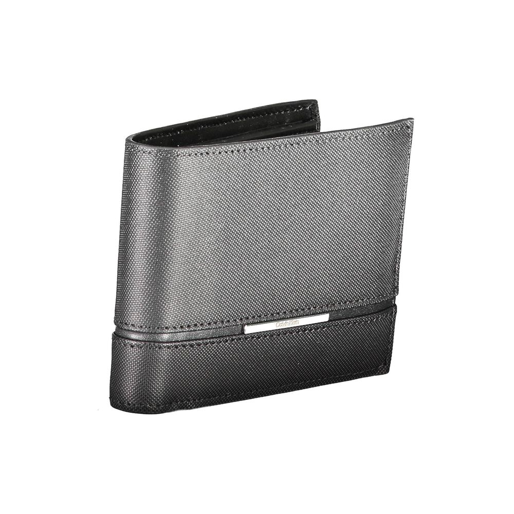 Portefeuille Calvin Klein en cuir noir pour homme