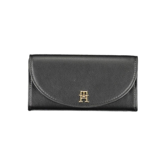 Cartera de mujer de poliuretano negro Tommy Hilfiger